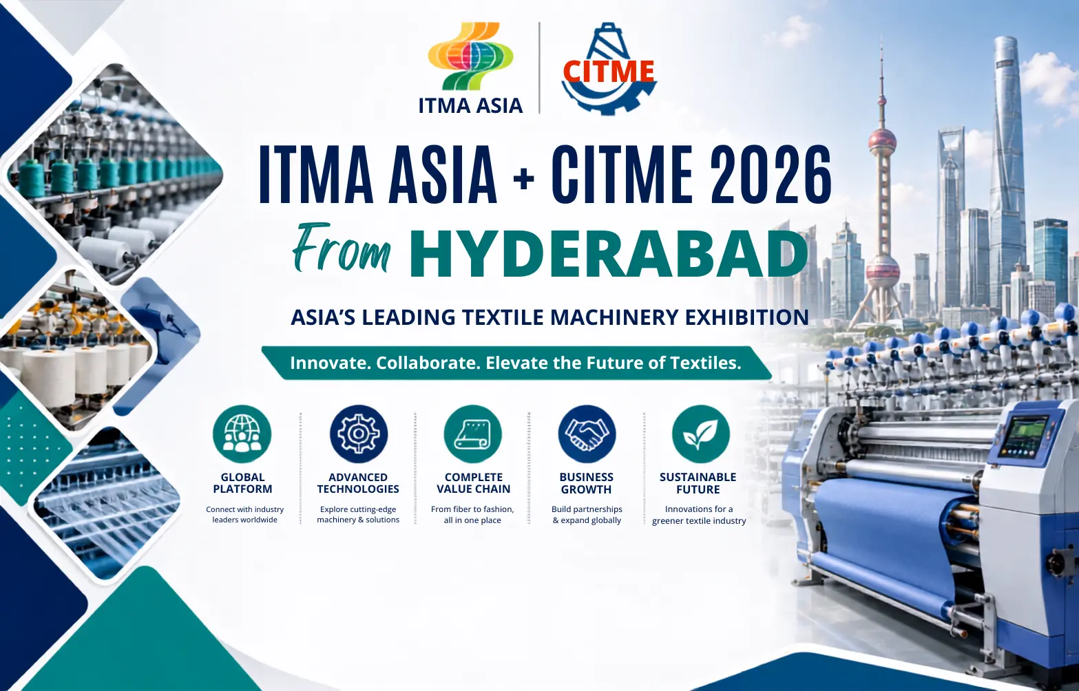 ITMA ASIA + CITME 2026 From Hyderabad