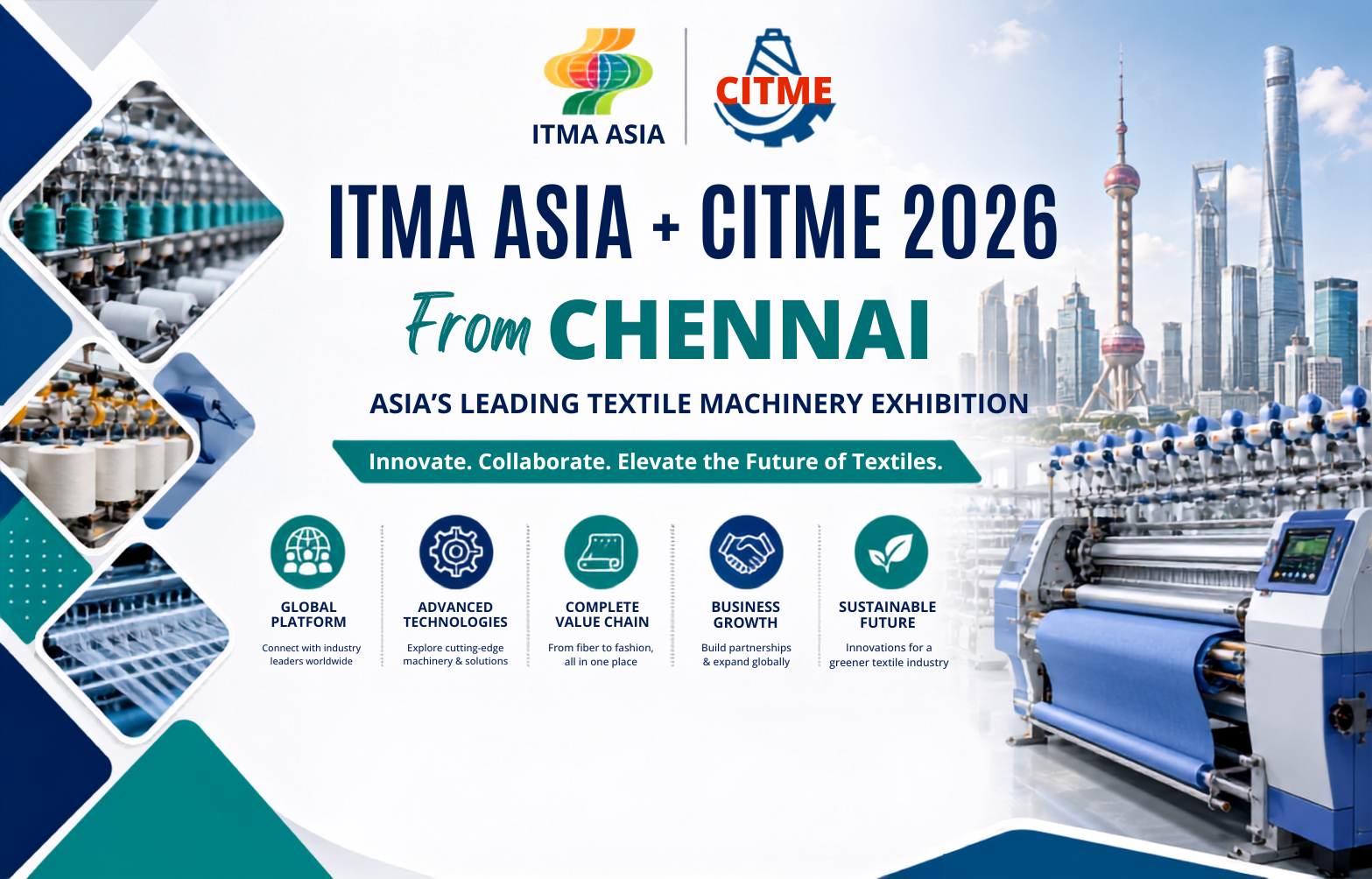 ITMA ASIA + CITME 2026 From Chennai